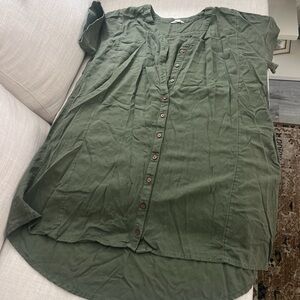 Caslon Forest Green Button-Down Shirt